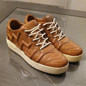 Bally Tan Leather Men's Sneakers